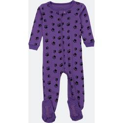 Leveret Baby Footed Paw Print Pajamas