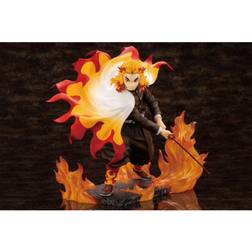 J Demon Slayer Kimetsu No Yaiba Kyojuro Rengoku Statue With Bonus Face Part Figure Orange