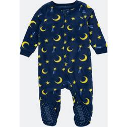 Leveret Baby Unisex (3-24M) Moon Footie Fleece Pajamas