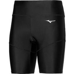 Mizuno Core Mid Tight Pantaloncini Da Corsa Da Donna - Nero