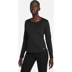 Nike Women's Therma-FIT One Long-Sleeve Top Black/White