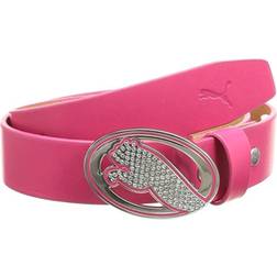 Puma Regent Fitted Leather Belt - Noir/Rose