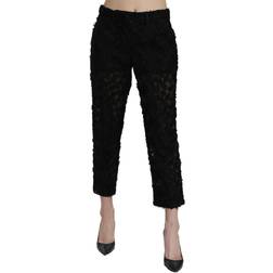 Dolce & Gabbana Women's Lace Straight High Waist Trouser