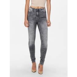 Only Onlpaola Life HW Skinny AZG852 - Medium Grey Denim