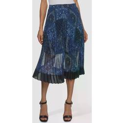 Tommy Hilfiger Bandana Paisley Print Pleated Skirt, Desert Sky