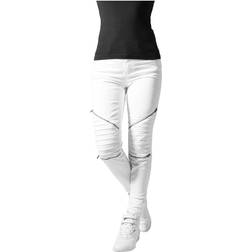 Urban Classics Pantalon Femme Classic Stretch Biker - Blanc