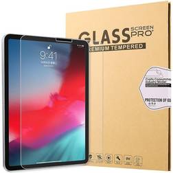 Tech of Sweden 2x Karkaistu lasi n yt nsuoja iPad Pro 12,9 tuumaa (Gen 5, Gen 3) Transparent