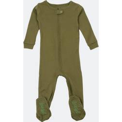 Leveret Kids Footed Cotton Pajama Solid Uniform