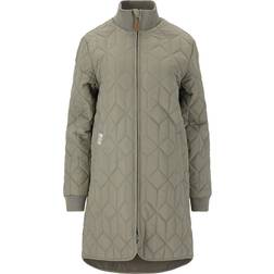 Weather Report Nokka Long Quilted Jacket Women - Vetiver