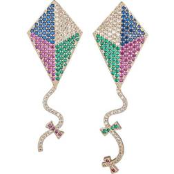 Eye Candy LA Flying Kite CZ Drop Earrings