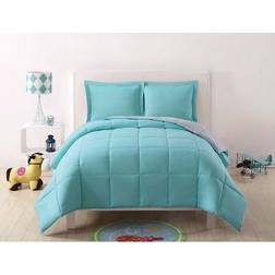 My World Anytime Solid Bedspread Gray, Turquoise (228.6x172.72)