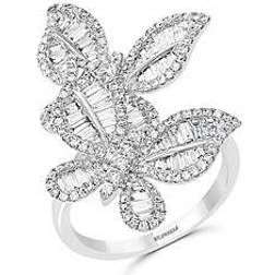 Bloomingdale's Butterfly Statement Ring - White Gold/Diamonds