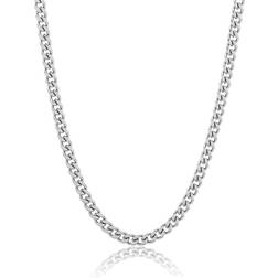 Adornia Cuban Chain Necklace - Silver