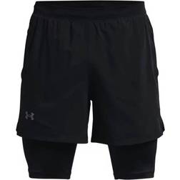 Under Armour Launch 5'' 2-in-1 Shorts Men - Black/Reflective