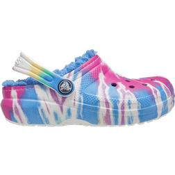 Crocs Kid's Classic Lined Tie-dye Graphic - Powder Blue/Multi