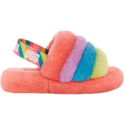 UGG Kid's Fluff Yeah Slide - Peach Bliss Multi