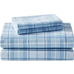 Laura Ashley Flannel Bed Linen Blue (243.84x167.64)