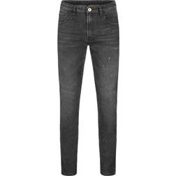 Rokker Tapered Slim Black Jeans