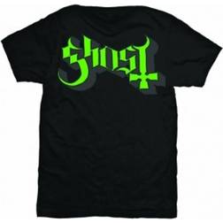 Ghost Camiseta de Manga Corta Green/Grey Keyline Logo Unisex Black