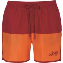 Salming Cooper badshorts, Vinröd/Orange