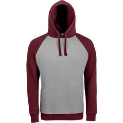 Sol's Unisex Seattle Contrast Raglan Hoodie - Kohle/Schwarz