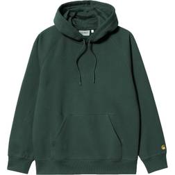 Carhartt WIP Hooded Chase Sweat Juniper - Schwarz