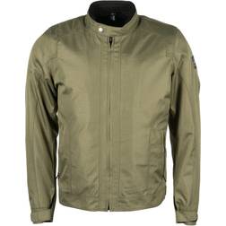 Helstons Stoner Chaqueta textil de motocicleta, verde, tamaño para hombre