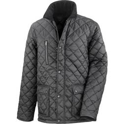 Result Cheltenham Gold Fleece Jacket - Schwarz/Gelb