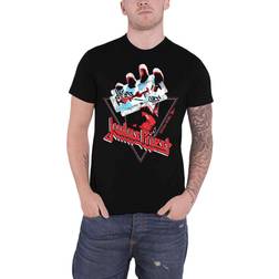 ROCK OFF Judas Priest British Steel Hand Triangle Unisex T-shirt Bl