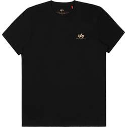 Alpha Industries Basic T Small Logo Foll Print T-shirt - Black / Gold