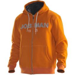 Jobman Vintage Hoodie Logo Orange/MGRÅ