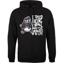 Psycho Penguin Mens I Tried Being Normal Hoodie (Black)