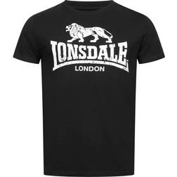 Lonsdale Herr Silverhill T-shirt - Mörkröd/Marinblå