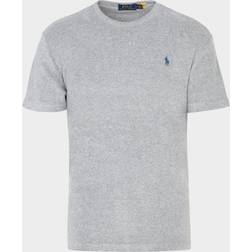 Polo Ralph Lauren – Gråmelerad t-shirt med ikonlogga i frotté av bomull-Grå/a