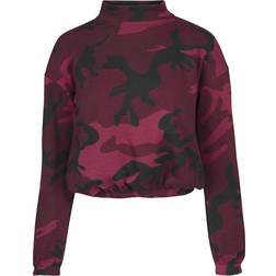 Urban Classics Camouflage Turtleneck Crew (Oliven Camo, XL)