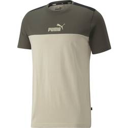 Puma Kortærmet T-shirt til Mænd Essential Block (Størrelse: M)