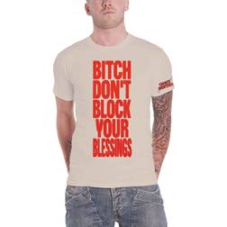 French Montana T Shirt Dont Block Your Blessings Logo Official Mens Natural