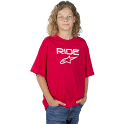 Alpinestars Ride 2.0 Youth T-Shirt, white-red