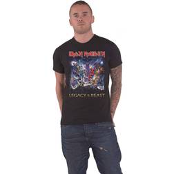 Iron Maiden Camiseta de manga corta Legacy of the Beast Unisex Black