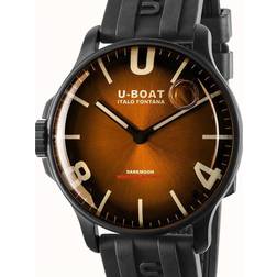 U-Boat Darkmoon 44mm Elegant Brown IPB/ Rubber 8699/B Black