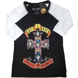 ROCK OFF Guns N' Roses: Unisex T-Shirt/Appetite Washed (Dip-Dye) (Medium)