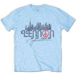 John Lennon Nyc Skyline Unisex T-shirt