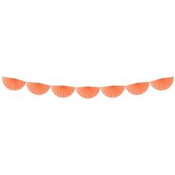 PartyDeco Rosette Guirlande, Peach