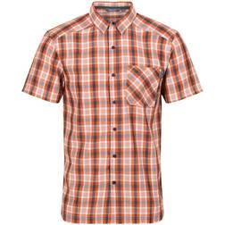 Regatta Mindano VI Checked Short-Sleeved Shirt - Schwarz