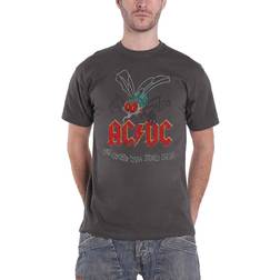 AC/DC Unisex T-Shirt Fly on the Wall - Charcoal Grey