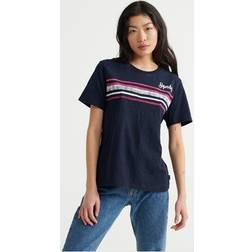 Superdry Retro T-shirt Med Stribedesign