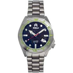 Shield Montre Bracelet Atlantis Abalone Silberfarben
