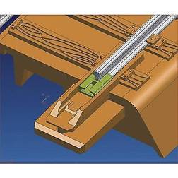 Roco 61192 H0 geoLINE (med ballast) Skinnesamleled, Isoleret