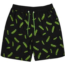 Pickle Rick Swim Shorts - Green/Black