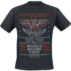 Van Halen World Invasion Tour 1980 T-shirt Herrer